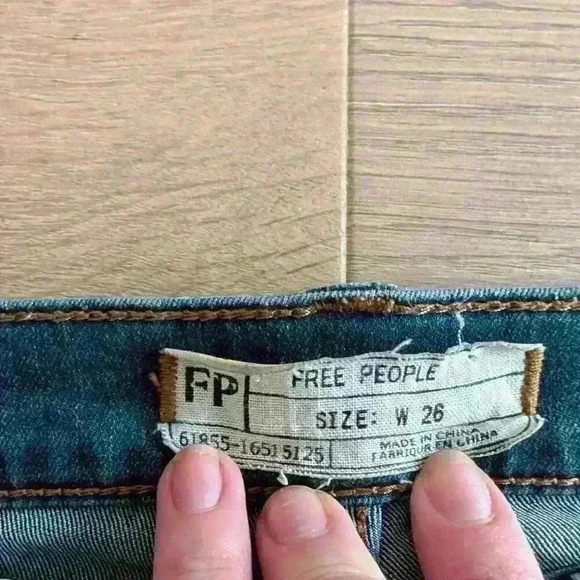 Free People Dark Wash Skinny Jean - Picture 3 of 6